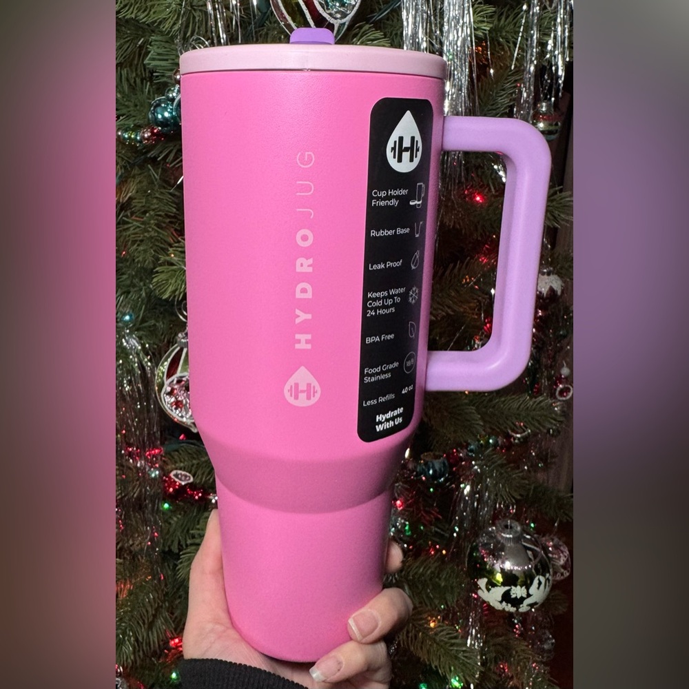 ✨🆕 HydroJug Traveler Pink Sugar 40 OZ Tumbler
